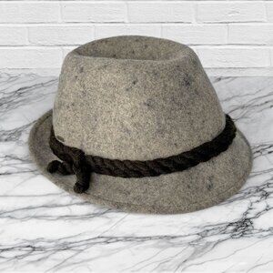 Vintage Grey Wool Felt Hat